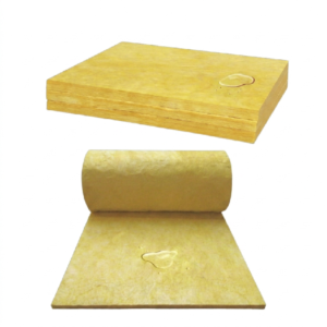 Water beading test demonstrating glass wool hydrophobic performance