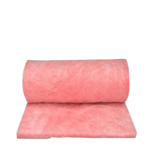 Pink glass wool roll