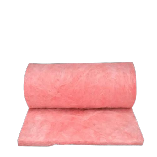 Pink glass wool roll