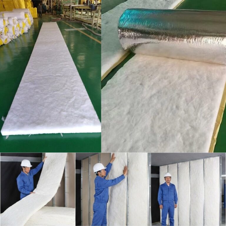 Formaldehyde free glass wool roll for hospital wall insulation