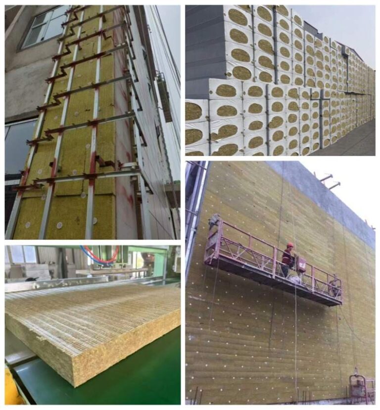 Rock wool board for exterior wall ventilated facade