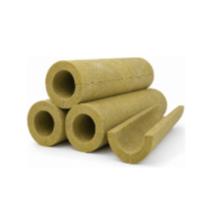 Rock wool pipe insulation sleeves for industrial pipeline thermal insulation